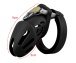 FAAK - Silicone Chastity Cage 114 - Black photo-7
