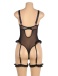 Ohyeah - Lace Garter Teddy - Black - M photo-6