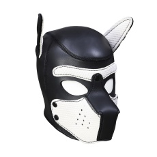 Kiotos - Puppy BDSM Hood - Black/White photo