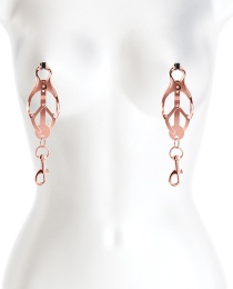 NS Novelties - Bound C3 Nipple Clamps - Rose Gold photo