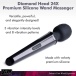 Wand Essentials - 24X 鑽石頭按摩器 - 黑色 照片-6