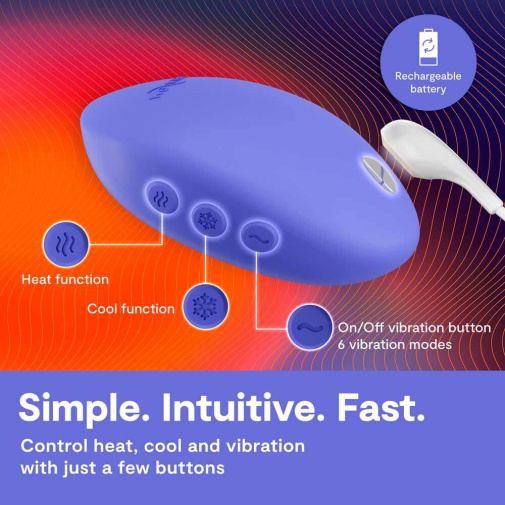 We-Vibe - Temp 可调节冷热感按摩器 - 薰衣草蓝 照片