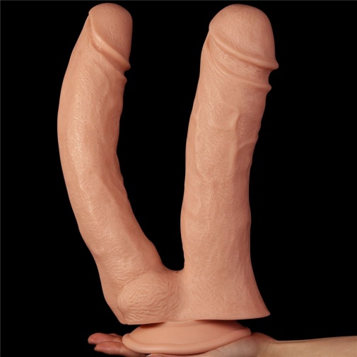 Lovetoy - 12" 巨型双头仿真阳具 - 肉色 照片
