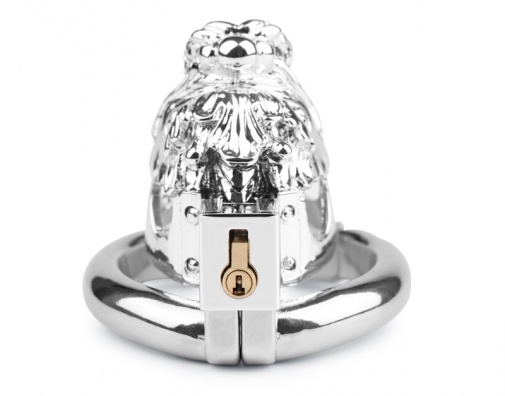 MT - Dragon Chastity Cage 50mm - Silver photo