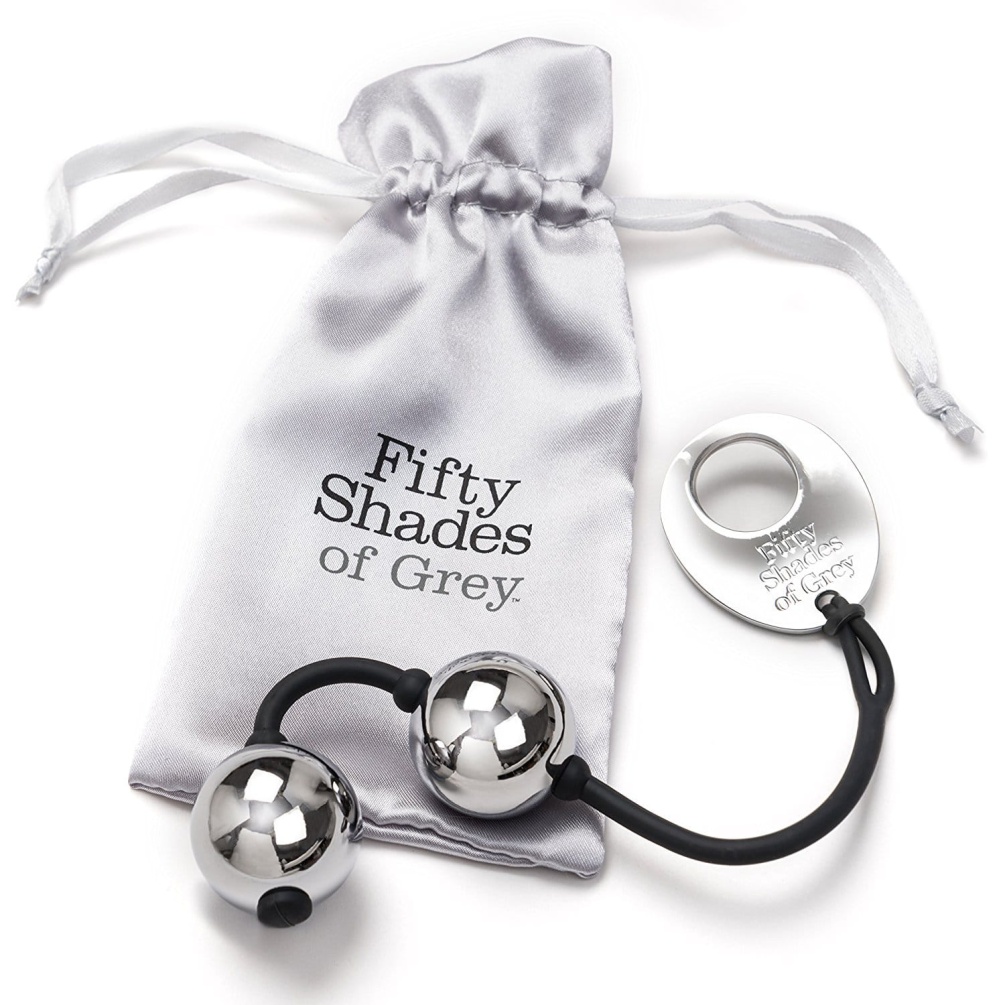 Discreetly stimulating your G-spot and offering a generous w... Fifty Shades of Grey - Inner Goddess Kegel Balls 220g - Silver photo-4