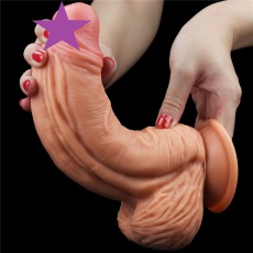 Lovetoy - 10" Dual Layered King Sized Cock - Flesh photo