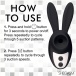 Inmi - Shegasm Sucky Bunny Clit Stimulator - Black photo-6