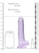 RealRock - 8" 仿真假陽具連陰囊 -紫色 照片-7