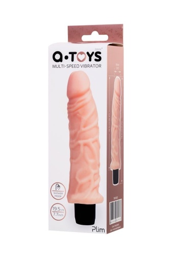 A-Toys - 震动假阳具 19.5cm - 肉色 照片