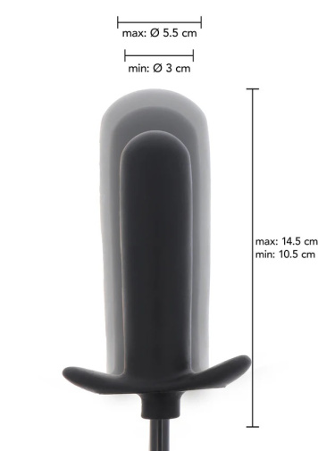 Hidden Desire - Starter Inflatable Plug - Black photo