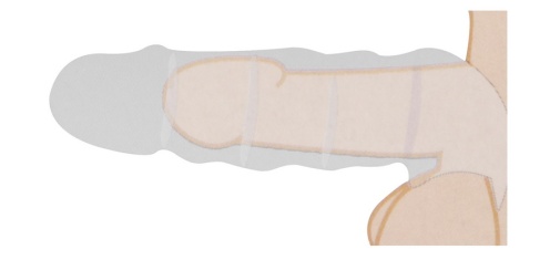 RealRock - Penis Sleeve 9" - Flesh photo