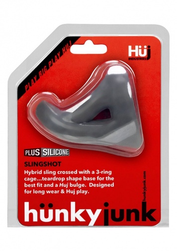 Hunkyjunk - Slingshot Teardrop Cocksling - Grey photo
