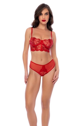 Mapale - 8895 Sequin Lingerie Set - Red - S photo