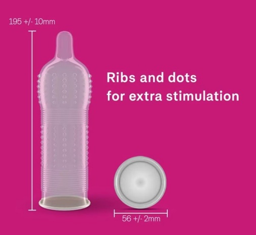 Durex - Pleasuremax Ribbed & Dotted 3's pack photo