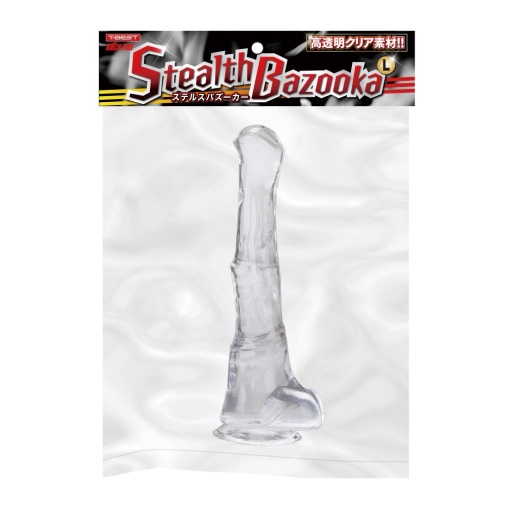 T-Best - 隐形火箭筒形假阳具 大码 - 透明 照片
