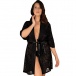 Obsessive - Jagueria Peignoir - Black - 4XL/5XL photo