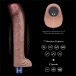 Lovetoy - 11" 超柔軟仿真震動假陽具 - 啡色 照片-4