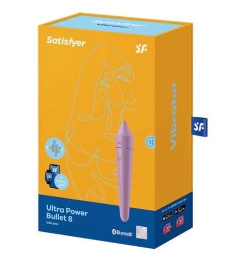 Satisfyer - 程式遥控超强力子弹型震蛋 8 - 淡紫色 照片