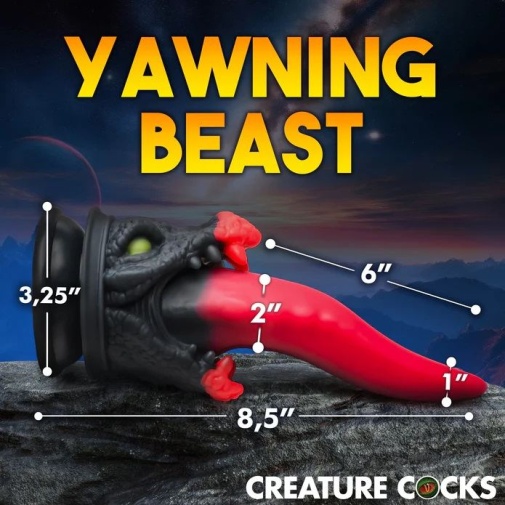 Creature Cocks - Dragon Roar Dildo - Red photo