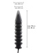 Hidden Desire - Expert Ribbed Inflatable Plug - Black photo-5