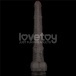 Lovetoy 16" 双层皮肤矽胶制仿真阳具 大码  - 黑色 照片-4