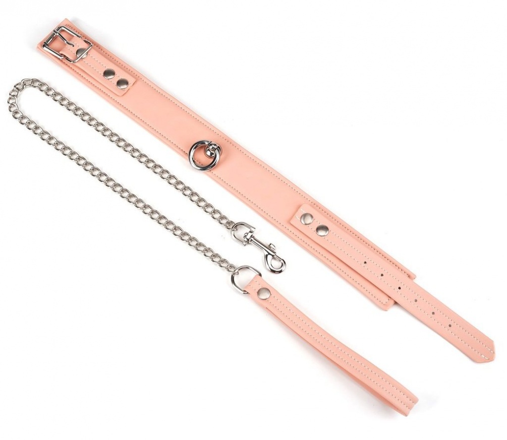 Weather resistance (hydrolysis resistance, UV resistance, sa... Liebe Seele - Organosilicon Collar w Leash - Pink photo-2