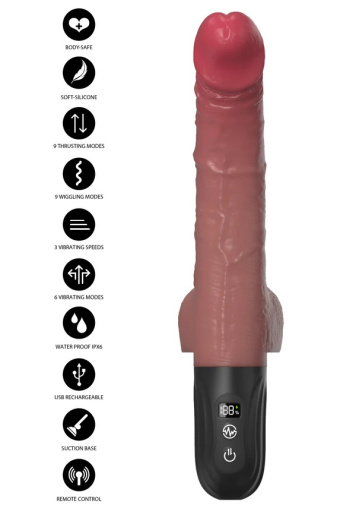 Hidden Desire - Inferno Realistic Wiggling Vibrator - Flesh photo