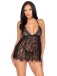 Leg Avenue - On My Mind Babydoll Set - Black - S photo