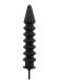 Hidden Desire - Expert Ribbed Inflatable Plug - Black photo-4