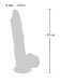 Medical Silicone - 假阳具带球 21 厘米 照片-7