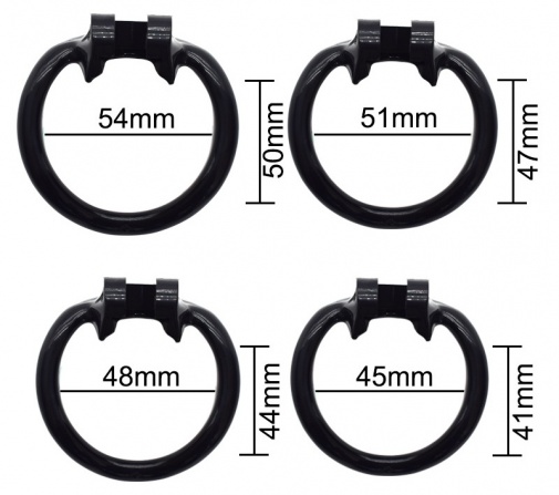 FAAK - Long Dolphin Chastity Cage - Clear photo