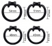 FAAK - Long Dolphin Chastity Cage - Clear photo-6