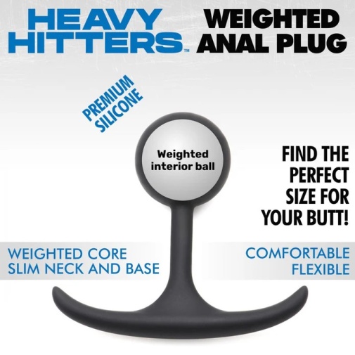 Heavy Hitters - Weighted Round Plug L - Black photo