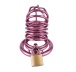 MT - Metal Chastity Cage w 3 Rings - Purple photo-5