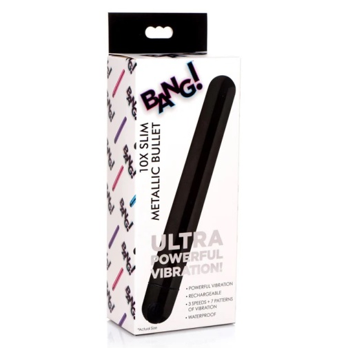Bang! - 10X Slim Metal Bullet - Black photo