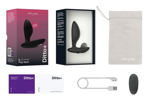 We-Vibe - Ditto+ 遥距后庭震动器 - 黑色 照片