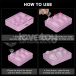 Lovetoy - Anal Plug Chocolate Ice Tray - Pink photo-7