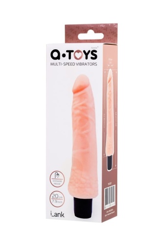 A-Toys - Lank 震動假陽具 20cm - 肉色 照片
