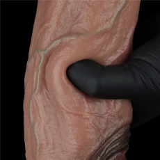 Lovetoy - 11" XXL Dual Layered Cock - Brown photo