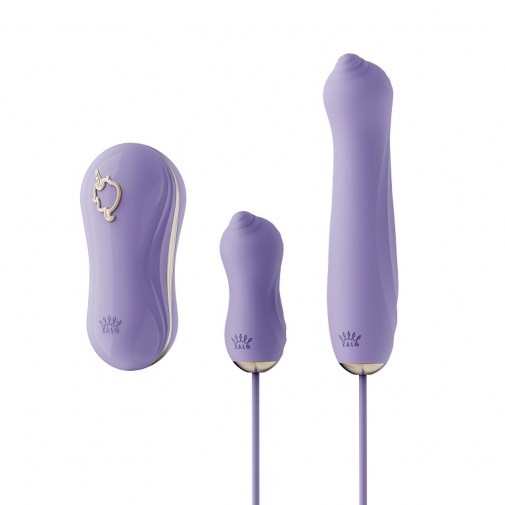 Zalo - Unicorn APP Massager Set - Berry Violet photo