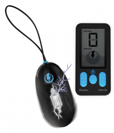 Zeus Electrosex - E-Stim Pro 遙控震蛋 - 黑色 照片