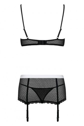 Obsessive - 女仆服装 5件装 - 黑色 - L/XL 照片