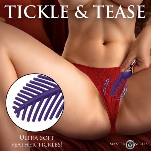 Master Series - Tickler 电动挑逗羽毛 - 蓝色 照片