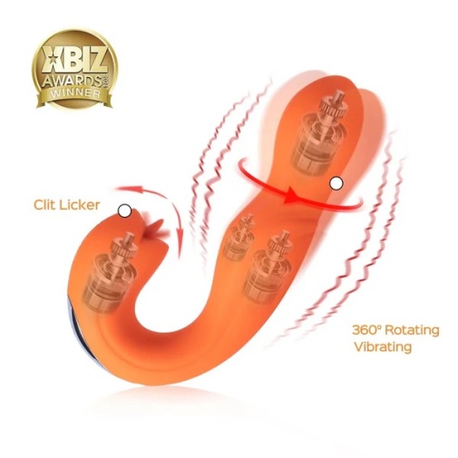 Honey Play Box - Joi Rotating G-Spot Vibrator - Orange photo