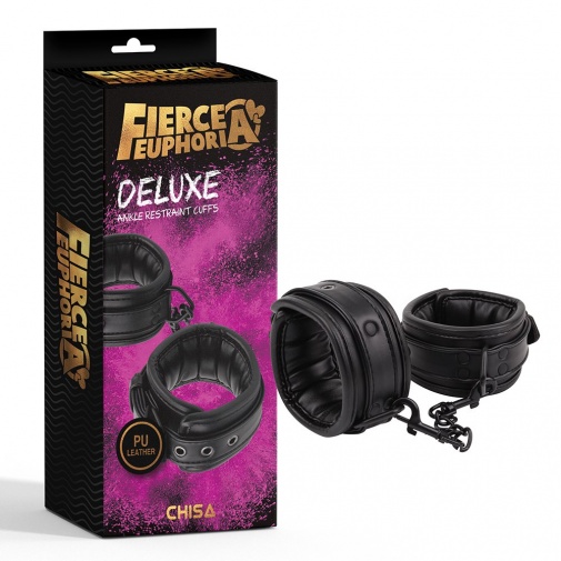 Chisa - Deluxe Ankle Restraint Cuffs - Black photo