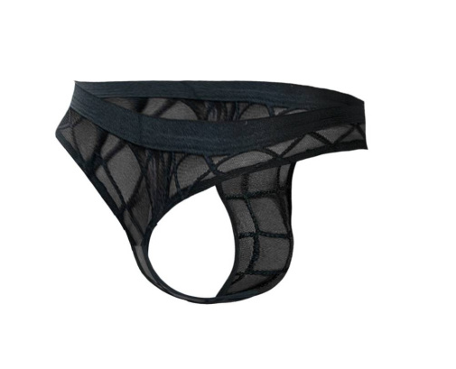 Cut4men - Web Sheer Thong - Black - L photo