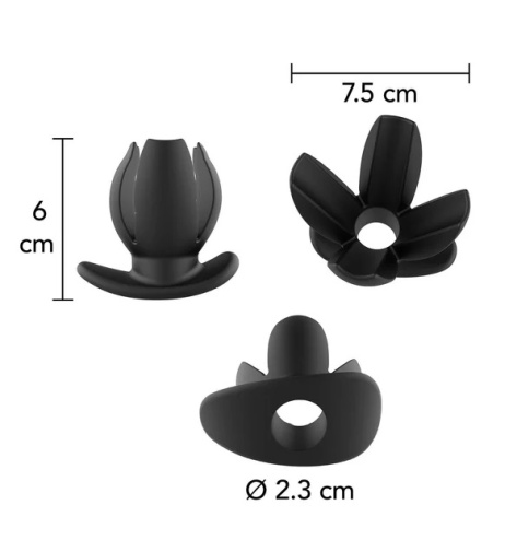 Hidden Desire - Extreme Spreader Anal Plug - Black photo