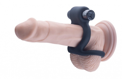 Malesation - Vibro Cock & Ball Ring - Black photo
