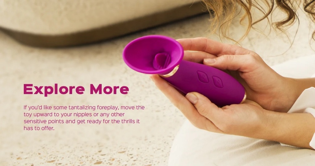 Diving into the pleasures that are yet to be discovered and ... Honey Play Box - Seduction Suction Vibrator - Purple photo-7