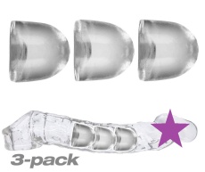 Oxballs - Adjusfit Insert Cocksheath 3's Pack - Clear photo